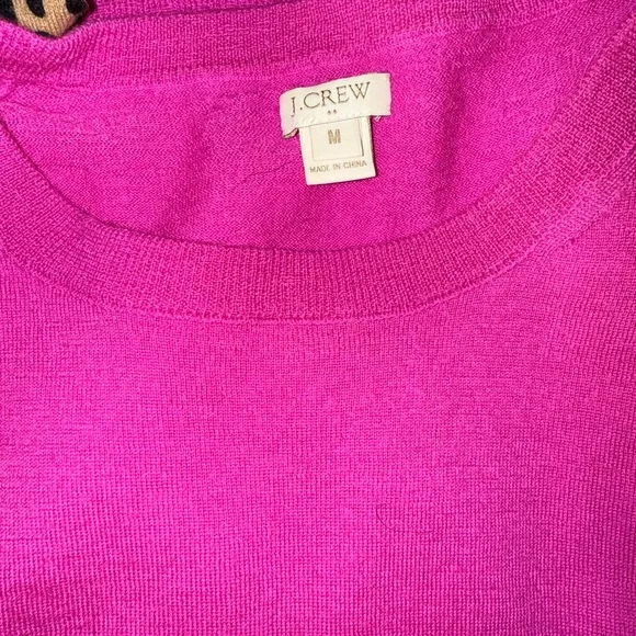 J.Crew Leopard, Blue, and Pink Sweater Bundle - Picture 4 of 4